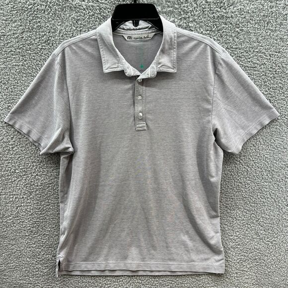 Travis Matthew Golf Polo Shirt Mens Large Gray Short Sleeve L - Picture 1 of 13